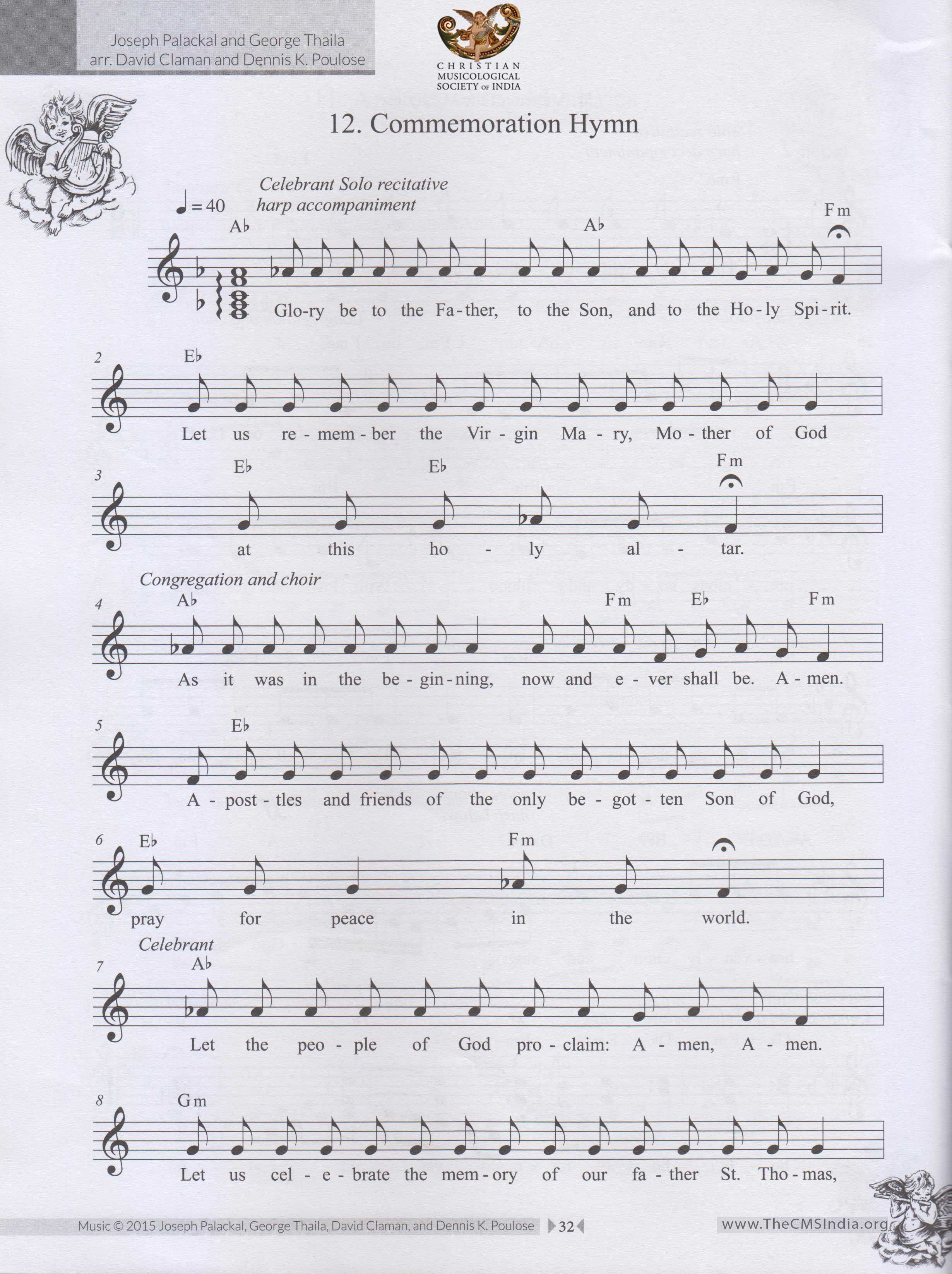 Music Notation Commemoration Hymn (1)