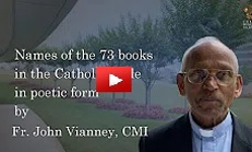 Names of 73 books in the Catholic Bible in poetic form -Fr John Vianney, CMI