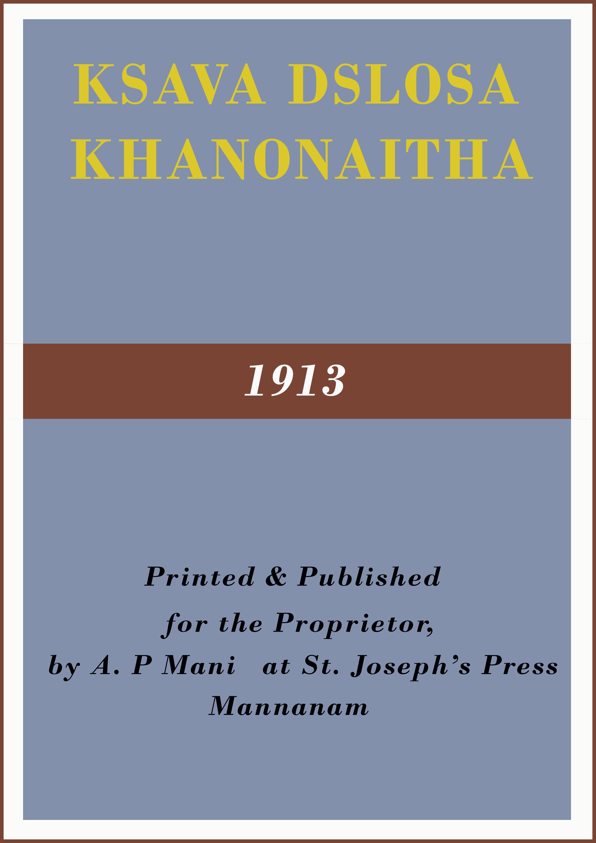 Skava D' Slosa Khanonaitha 